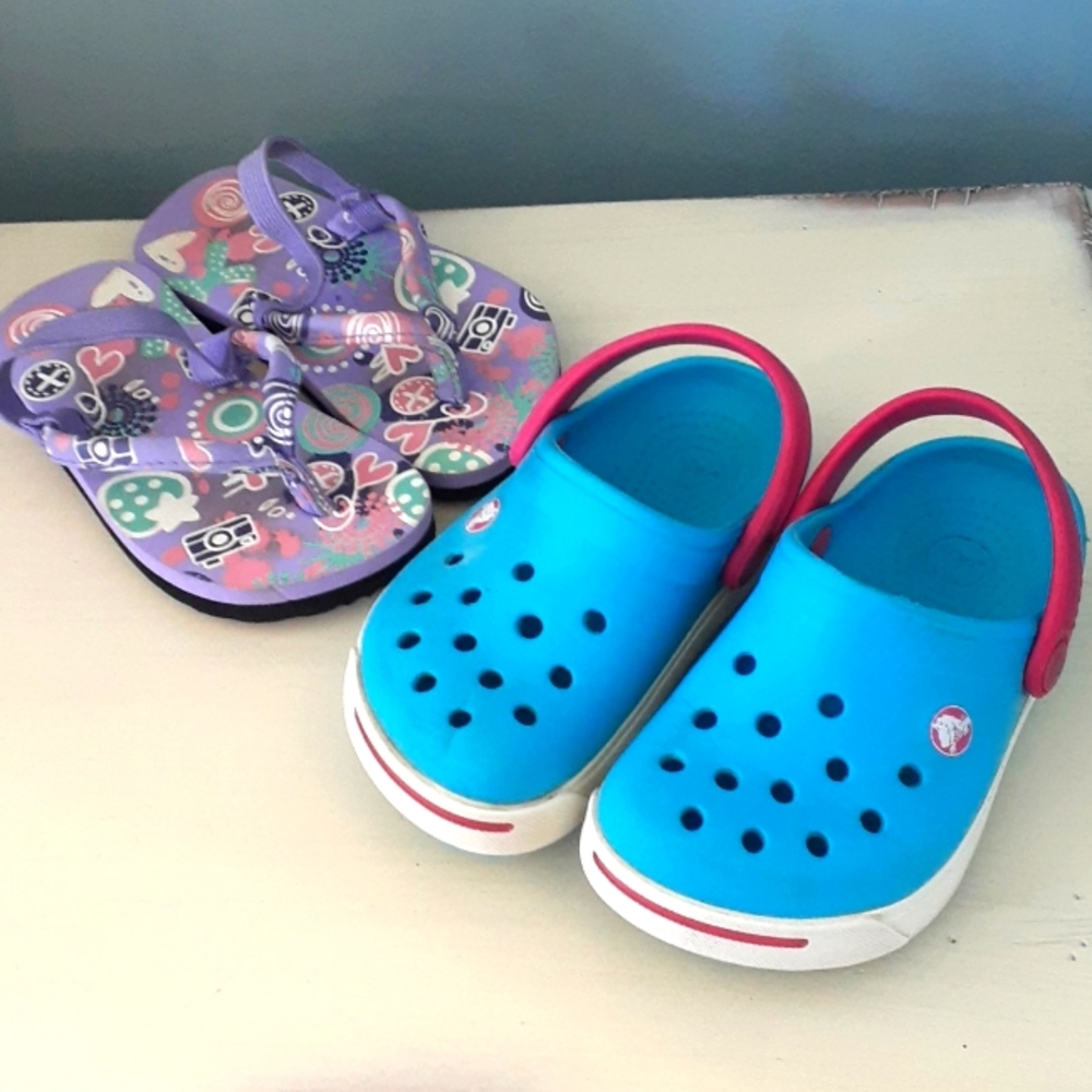 " Crocs Classic Crocband Clogs Toddler + bonus sandals